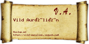 Vild Aurélián névjegykártya